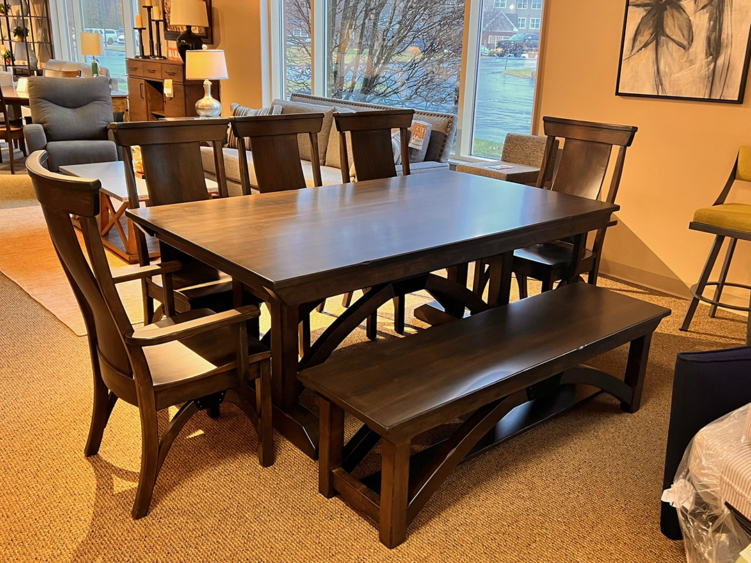 B & O Tables, Chairs & Bench | Pierce Furniture